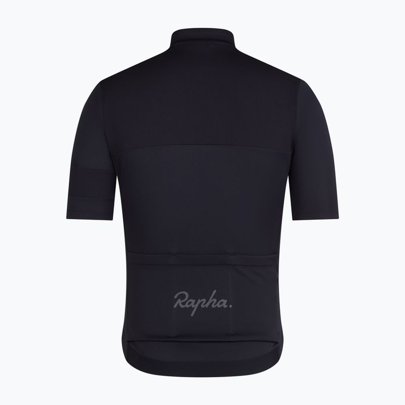 Koszulka rowerowa męska Rapha Brevet Element Jersey black/dark grey 6
