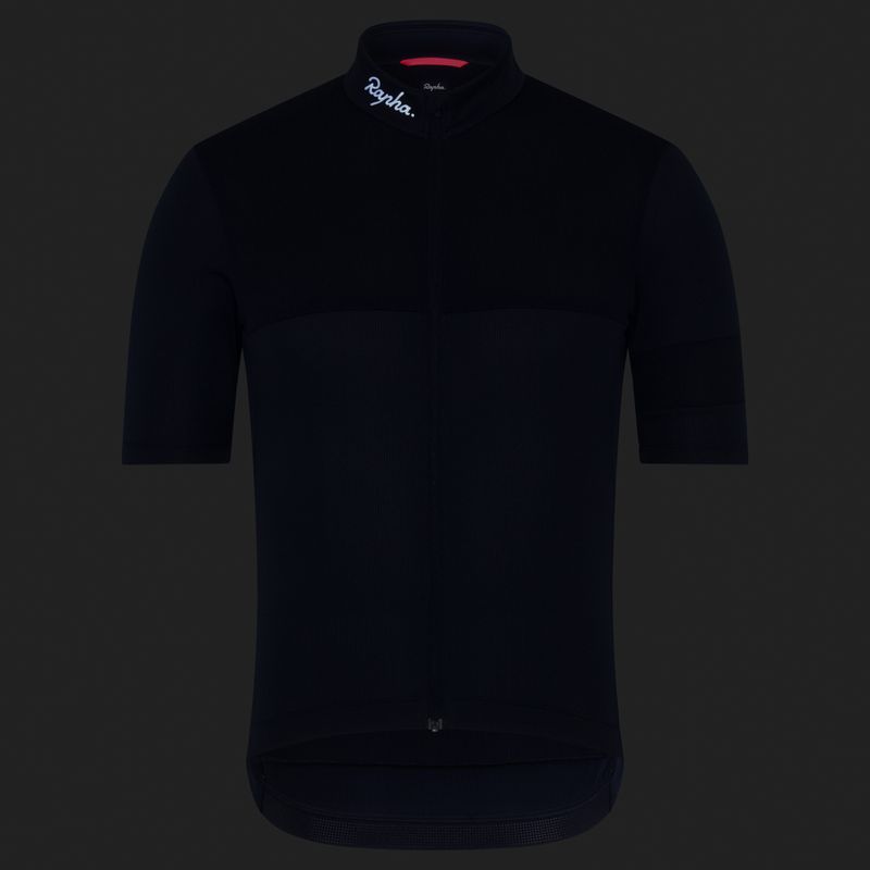 Koszulka rowerowa męska Rapha Brevet Element Jersey dark navy/white 7