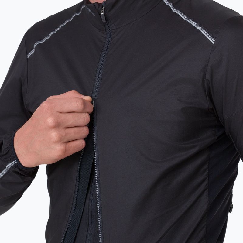 Kurtka rowerowa męska Rapha Brevet Element Wind Jacket black/grey 3