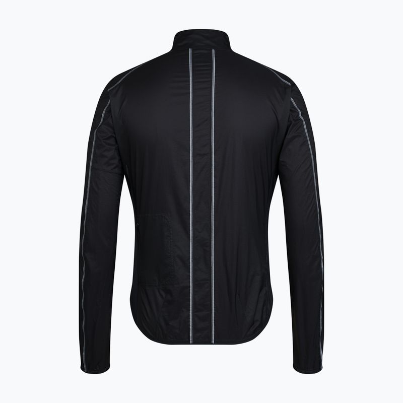 Kurtka rowerowa męska Rapha Brevet Element Wind Jacket black/grey 6