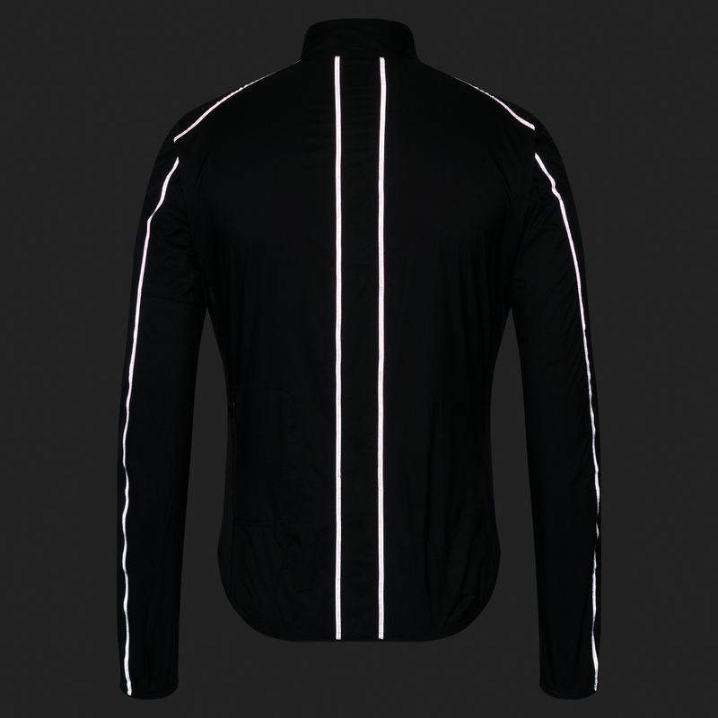 Kurtka rowerowa męska Rapha Brevet Element Wind Jacket black/grey 8