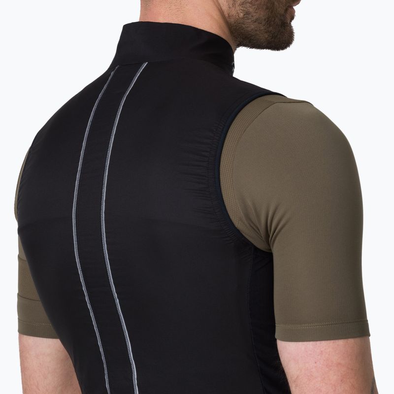 Kamizelka rowerowa męska Rapha Brevet Element Wind Gilet black/grey 4