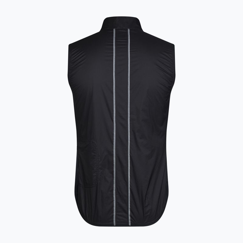 Kamizelka rowerowa męska Rapha Brevet Element Wind Gilet black/grey 6