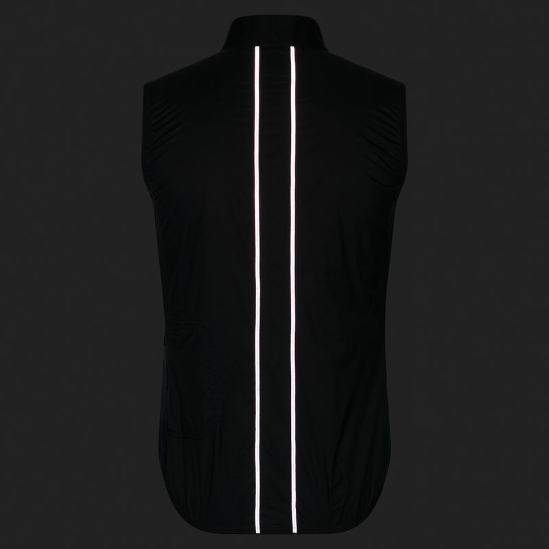 Kamizelka rowerowa męska Rapha Brevet Element Wind Gilet black/grey 8