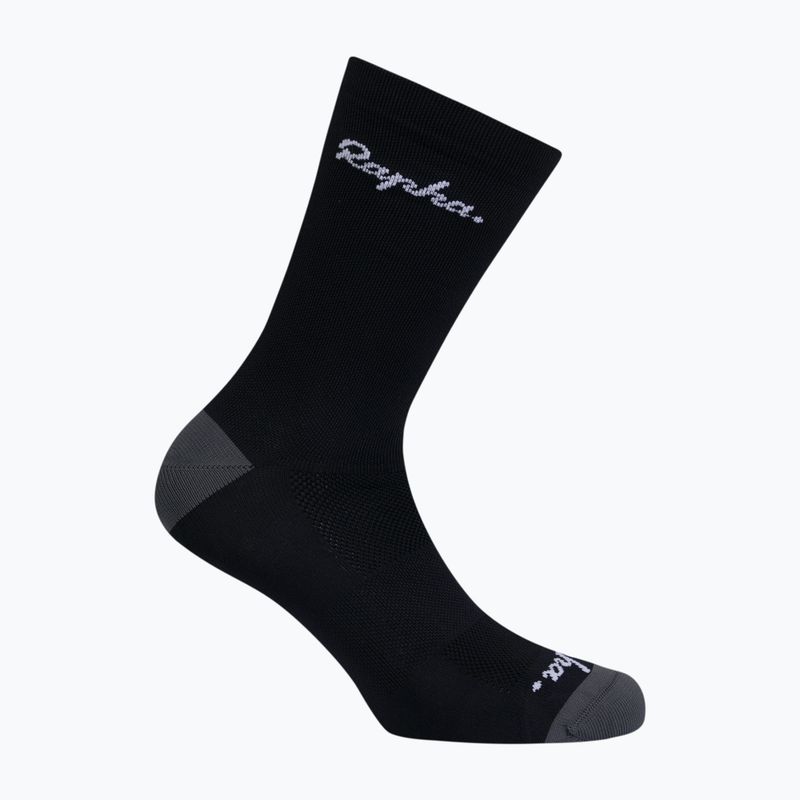 Skarpety Rapha Logo Socks black/dark grey