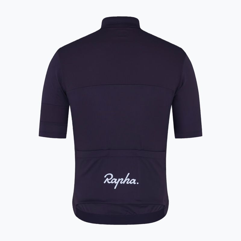 Koszulka rowerowa męska Rapha Brevet Element Jersey dusted lilac/black 2