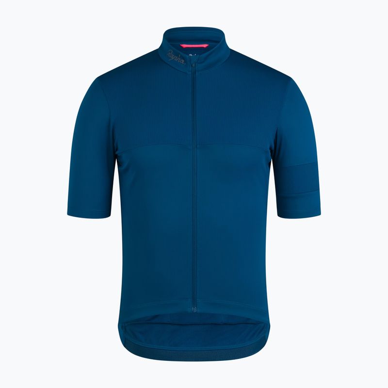 Koszulka rowerowa męska Rapha Brevet Element Jersey jewelled blue/navy