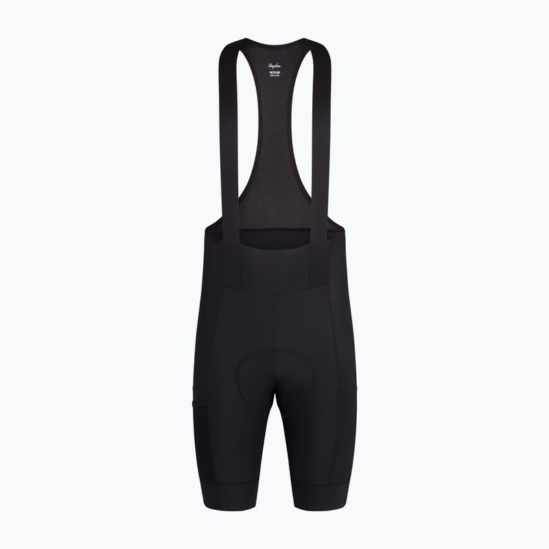 Spodenki rowerowe męskie Rapha Brevet Element Cargo Bib Shorts black/black
