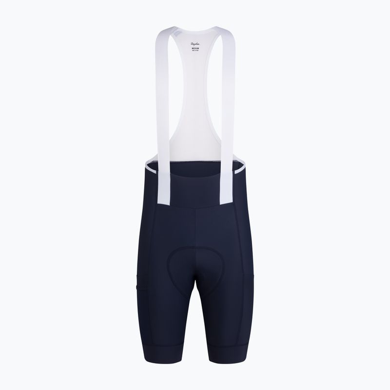 Spodenki rowerowe męskie Rapha Brevet Element Cargo Bib Shorts dark navy/white 5