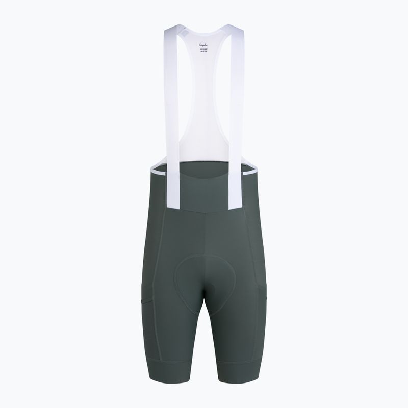 Spodenki rowerowe męskie Rapha Brevet Element Cargo Bib Shorts onyx/white 5