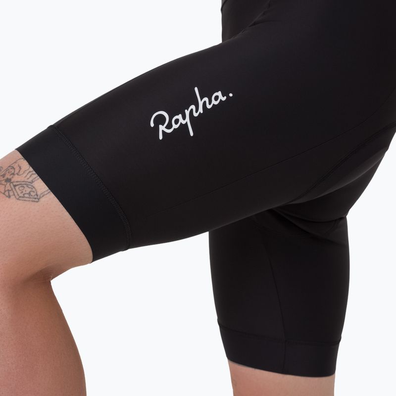 Spodenki rowerowe męskie Rapha Core Bib Shorts black/white 2