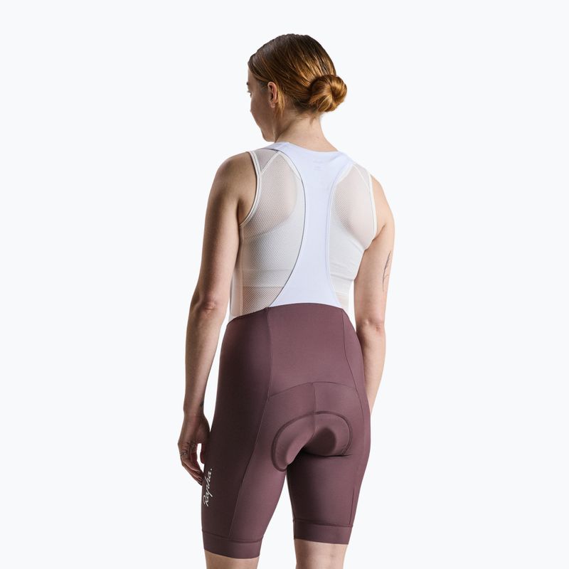 Spodenki rowerowe damskie Rapha Core Bib Shorts huckleberry/white 2
