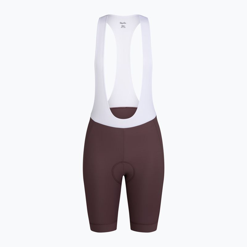 Spodenki rowerowe damskie Rapha Core Bib Shorts huckleberry/white 5