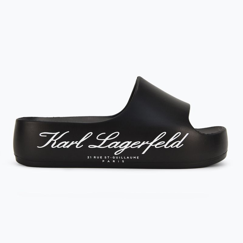 Klapki damskie KARL LAGERFELD Kobo II Hotel Logo black eco eva