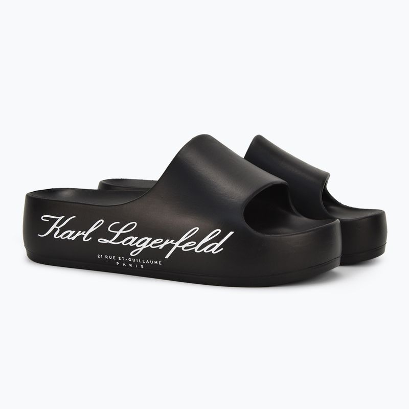 Klapki damskie KARL LAGERFELD Kobo II Hotel Logo black eco eva 2