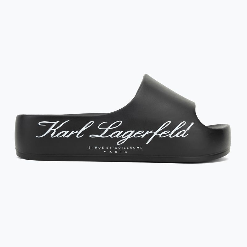 Klapki damskie KARL LAGERFELD Kobo II Hotel Logo black eco eva 2
