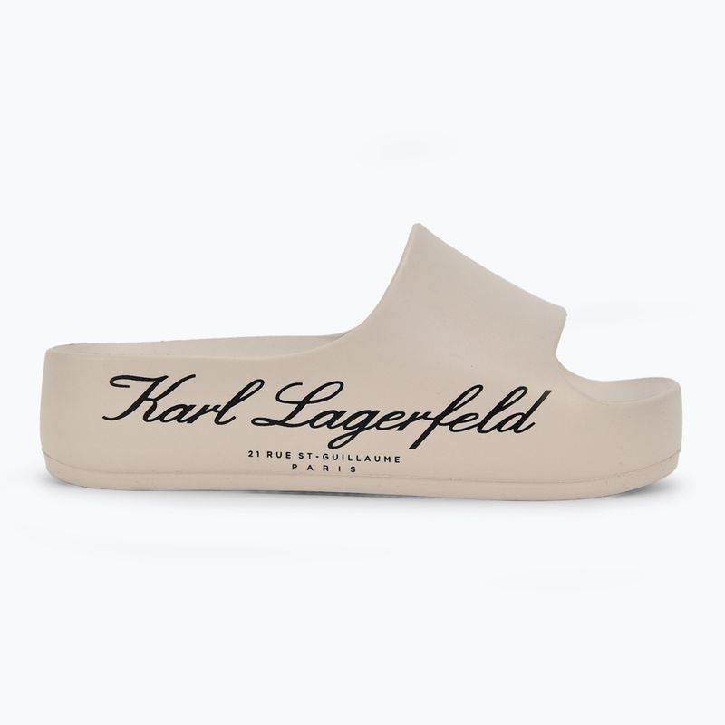 Klapki damskie KARL LAGERFELD Kobo II Hotel Logo off white eco eva