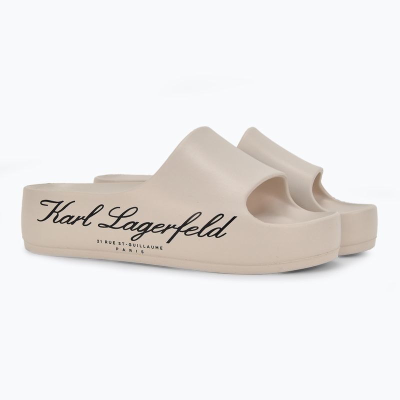 Klapki damskie KARL LAGERFELD Kobo II Hotel Logo off white eco eva 2