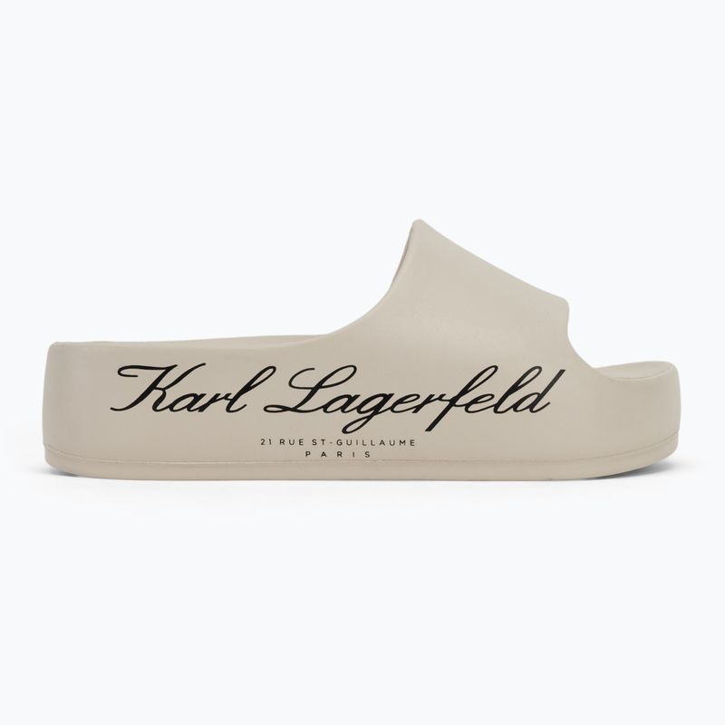 Klapki damskie KARL LAGERFELD Kobo II Hotel Logo off white eco eva 2