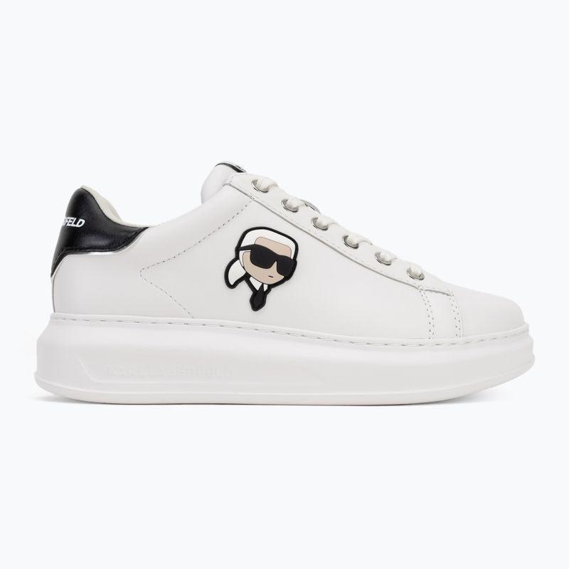 Buty damskie KARL LAGERFELD Kapri Nft Lo Lace white leather 2