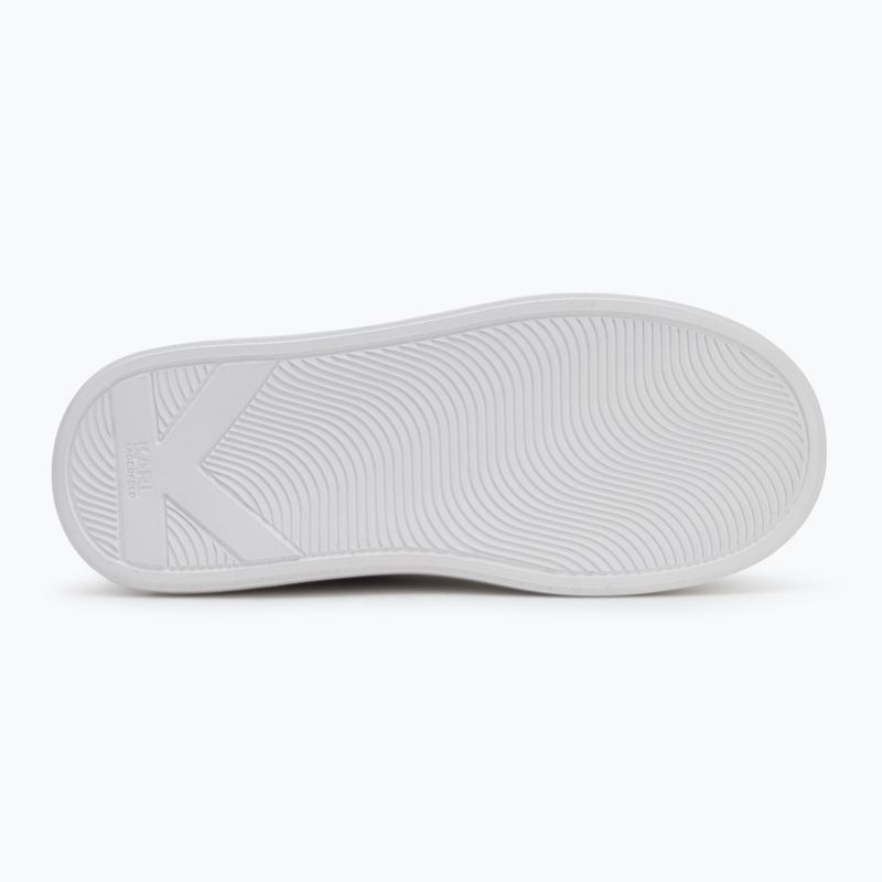 Buty damskie KARL LAGERFELD Anakapri Signia white leather w/silver 4