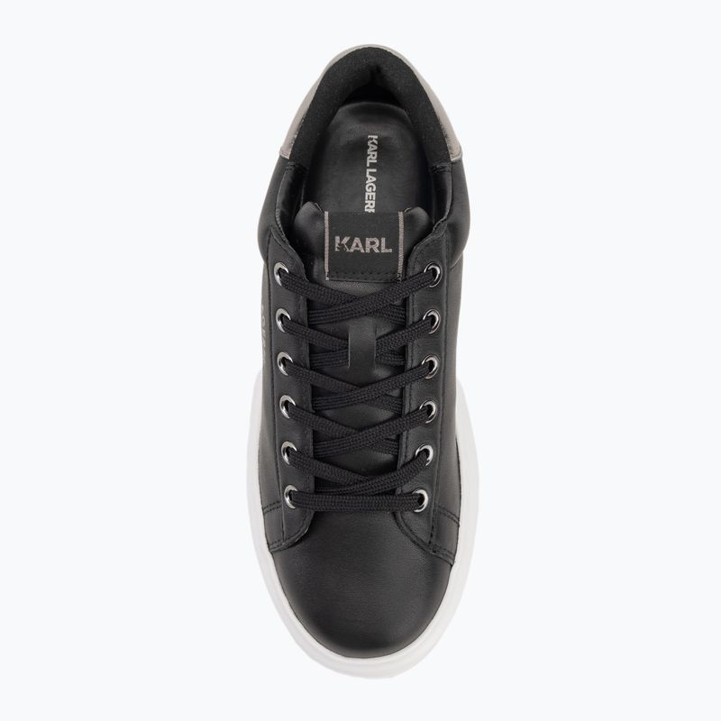 Buty damskie KARL LAGERFELD Kapri Maison black leather w/silver 5