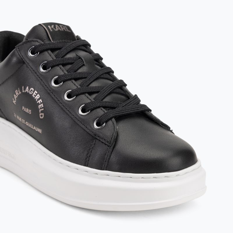Buty damskie KARL LAGERFELD Kapri Maison black leather w/silver 7