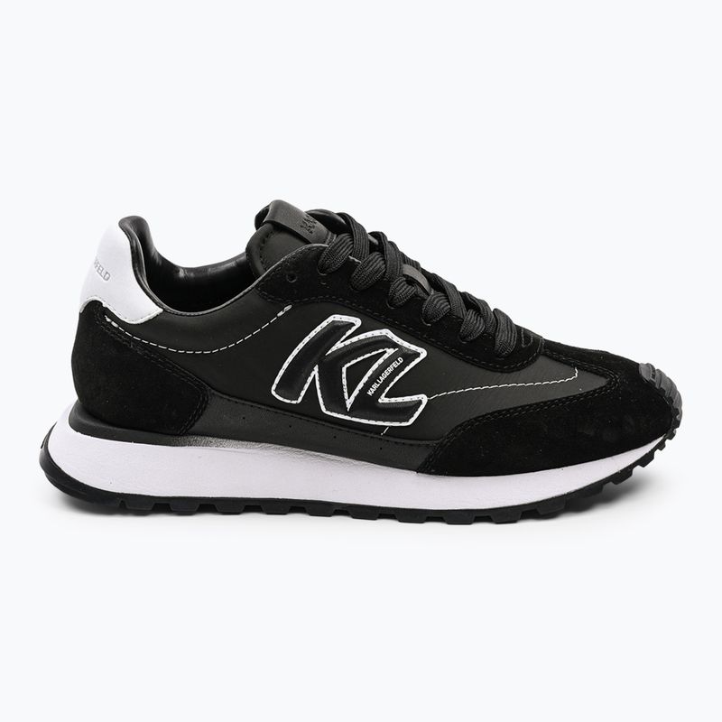 Buty damskie KARL LAGERFELD Kairo Kl Sidetrim black leather/textille