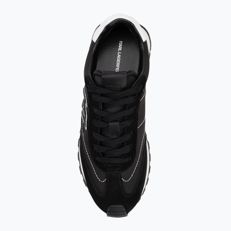 Buty damskie KARL LAGERFELD Kairo Kl Sidetrim black leather/textille 5