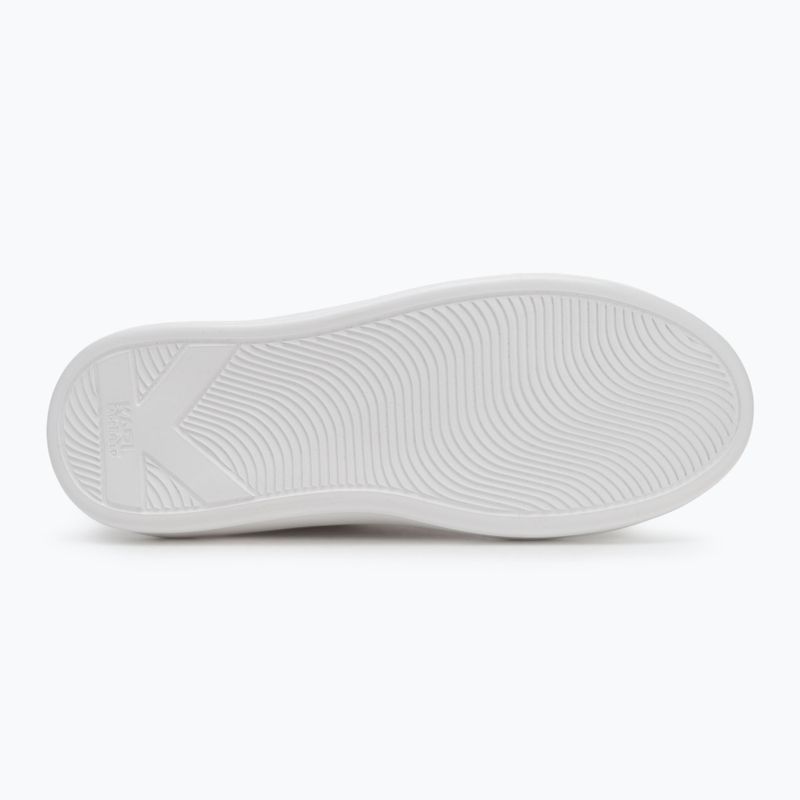 Buty damskie KARL LAGERFELD Kapri Signia Shine white leather/mono 4