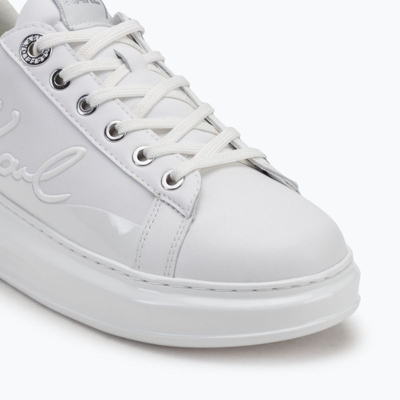 Buty damskie KARL LAGERFELD Kapri Signia Shine white leather/mono 7