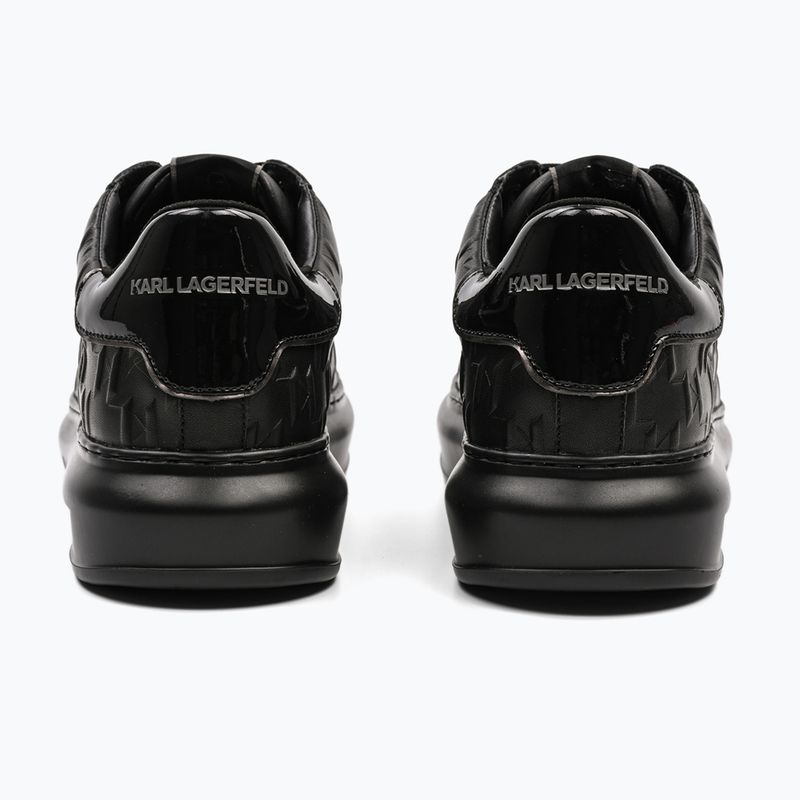 Buty męskie KARL LAGERFELD Kapri Monogram Emboss black leather/mono 2