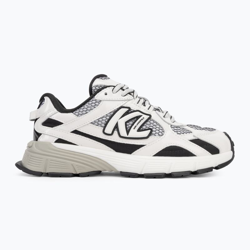 Buty damskie KARL LAGERFELD Orion Sidetrim black leather/textile w/white 2