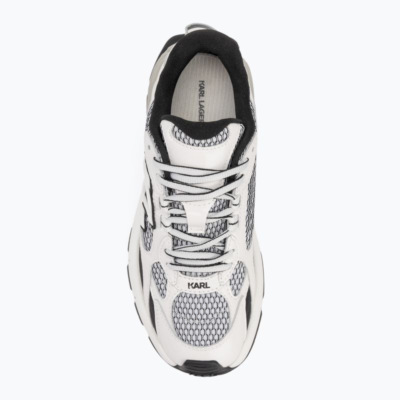 Buty damskie KARL LAGERFELD Orion Sidetrim black leather/textile w/white 5