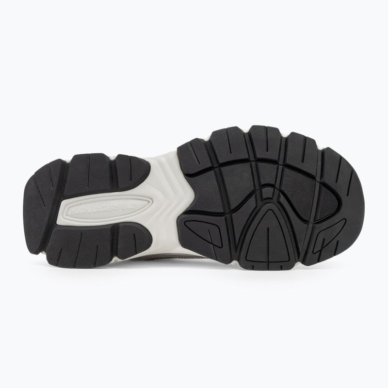 Buty damskie KARL LAGERFELD Orion Sidetrim white leather/textile w/silver 4