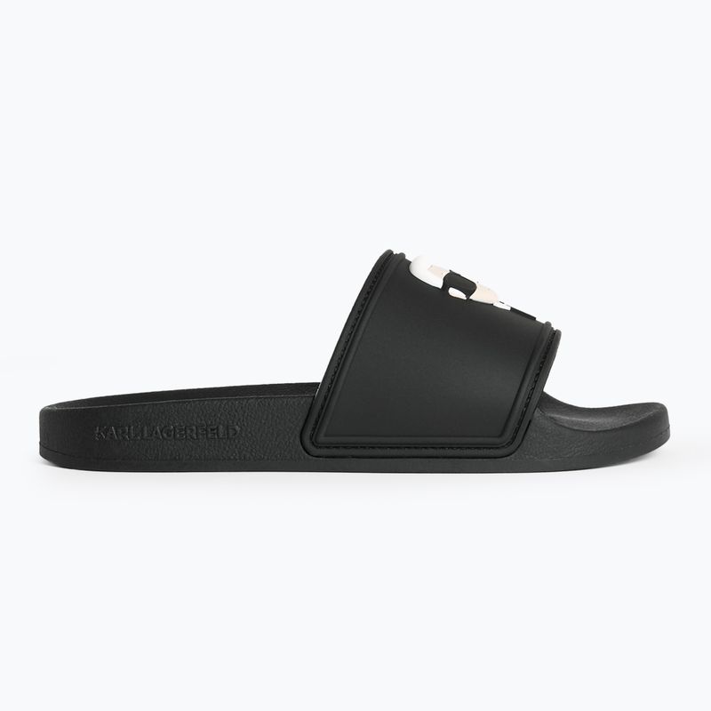Klapki damskie KARL LAGERFELD Kondo 2.0 NFT black rubber