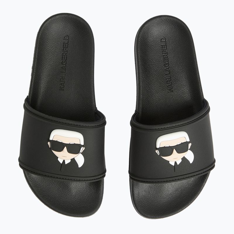 Klapki damskie KARL LAGERFELD Kondo 2.0 NFT black rubber 4