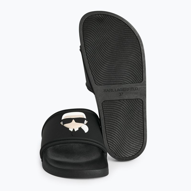Klapki damskie KARL LAGERFELD Kondo 2.0 NFT black rubber 5
