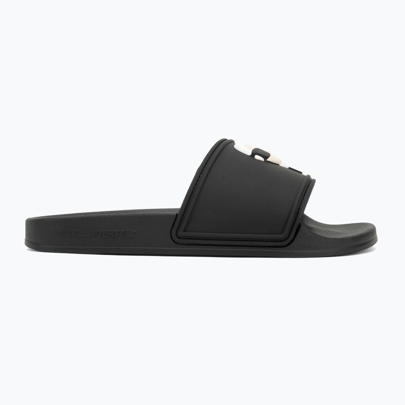 Klapki damskie KARL LAGERFELD Kondo 2.0 NFT black rubber 2