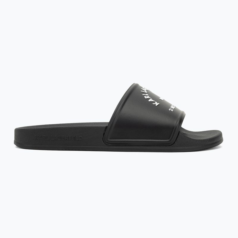 Klapki damskie KARL LAGERFELD Kondo 2.0 Maison black rubber 2