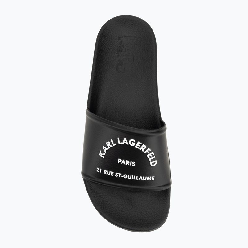 Klapki damskie KARL LAGERFELD Kondo 2.0 Maison black rubber 5