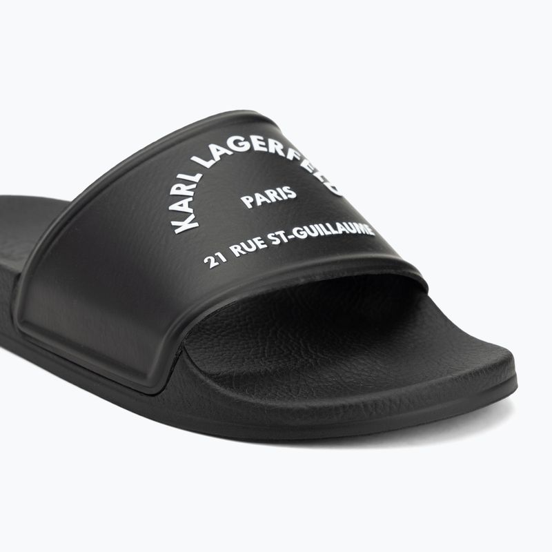 Klapki damskie KARL LAGERFELD Kondo 2.0 Maison black rubber 7