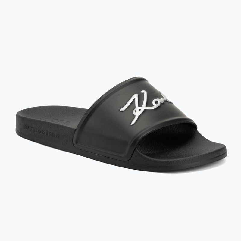 Klapki damskie KARL LAGERFELD Kondo 2.0 Signia black rubber
