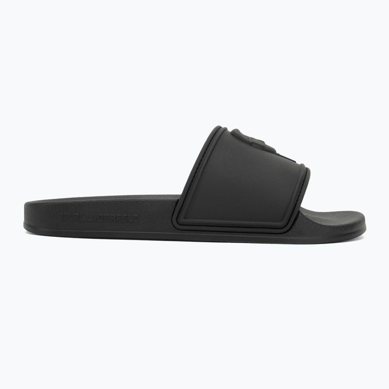 Klapki damskie KARL LAGERFELD Kondo 2.0 NFT Relief black rubber 2