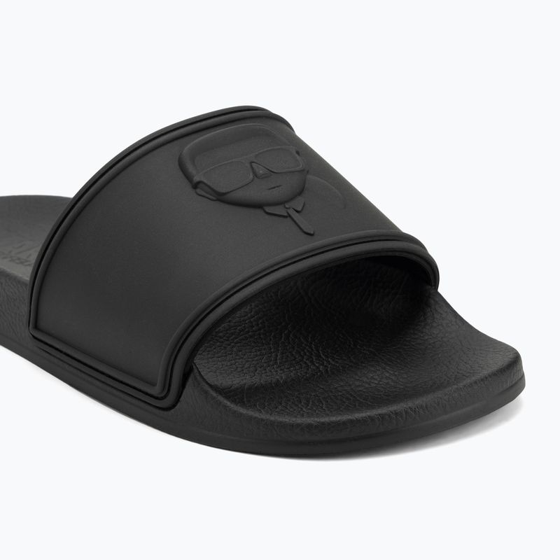 Klapki damskie KARL LAGERFELD Kondo 2.0 NFT Relief black rubber 7