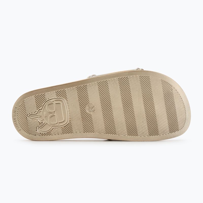 Klapki damskie KARL LAGERFELD Kondo 2.0 NFT Relief gold rubber 4