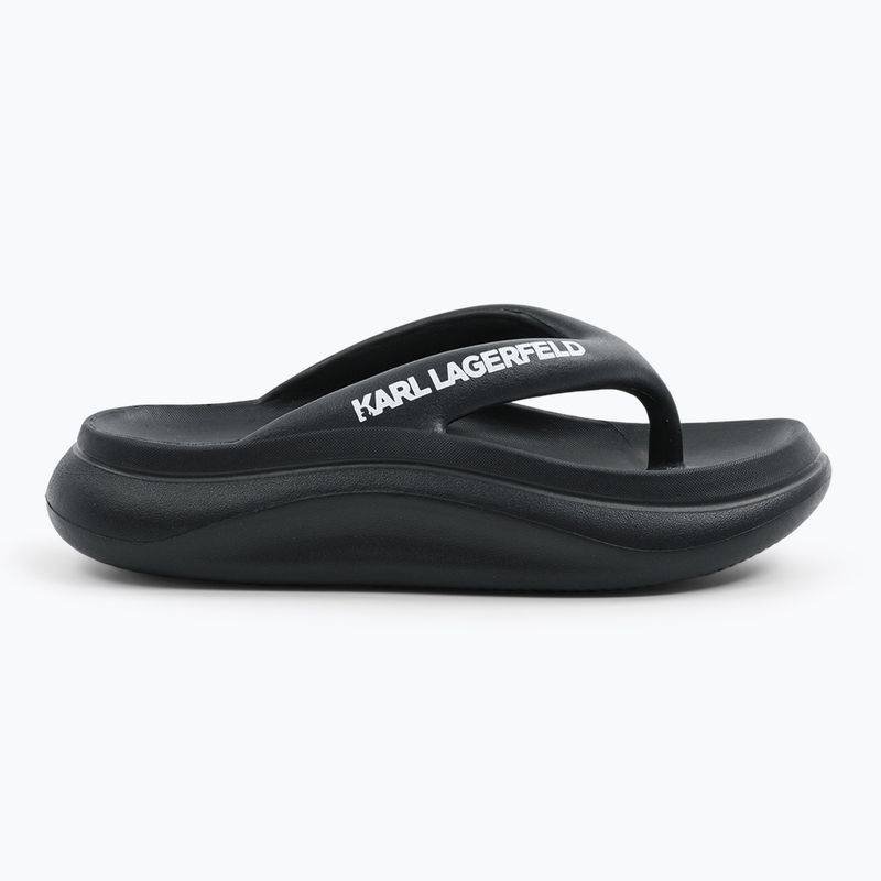 Japonki damskie KARL LAGERFELD Skoona II Hotel Thong black rubber