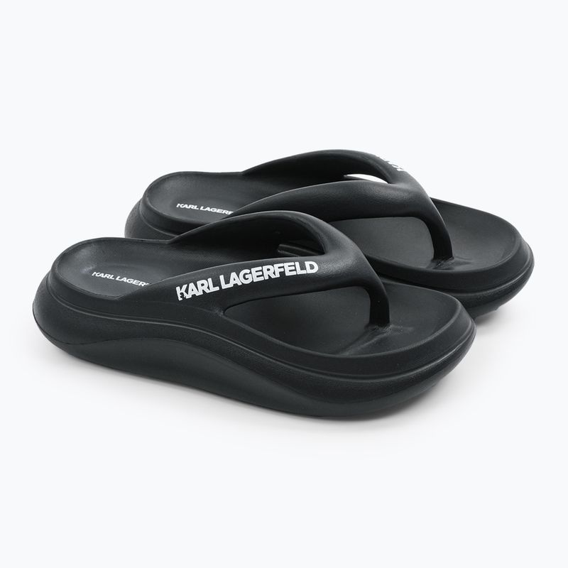 Japonki damskie KARL LAGERFELD Skoona II Hotel Thong black rubber 2
