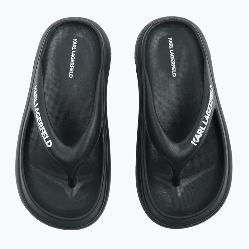 Japonki damskie KARL LAGERFELD Skoona II Hotel Thong black rubber 4