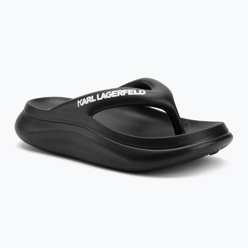 Japonki damskie KARL LAGERFELD Skoona II Hotel Thong black rubber